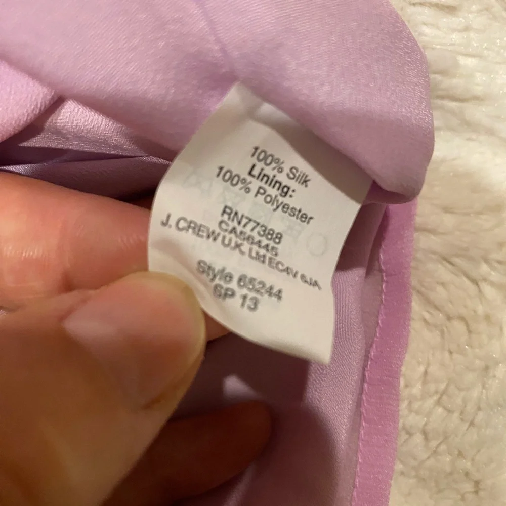 J Crew Pink Silk Sleeveless Women's Top size 14